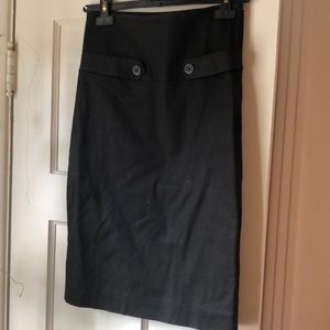 Black high waisted black skirt club Monaco size 2